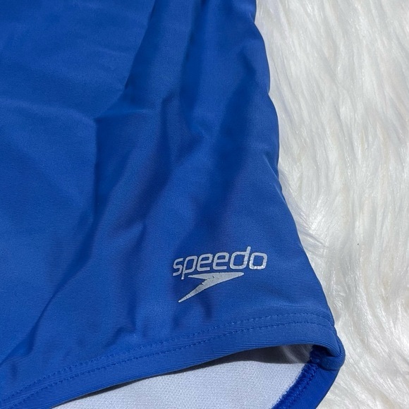 Speedo blue one piece swimsuit size 8 - Picture 3 of 4